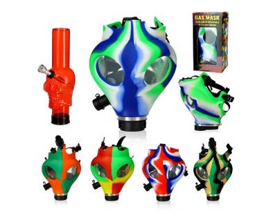 Phoenix Star Gas Mask Acrylic Bong |  | SpbBong.com