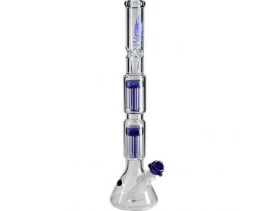 Black Leaf Flaming Skull Double Tree Perc | Black Leaf | SpbBong.com