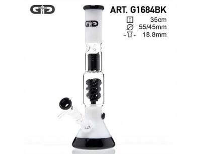 GG Milky Beaker Bong Black & White | Grace Glass | SpbBong.com