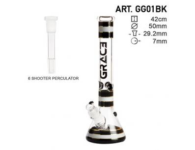 GG Striped Series Black | Grace Glass | SpbBong.com